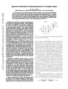 Quantum Nondemolition Charge Measurement of a Josephson Qubit