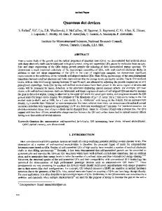 Quantumdot devices