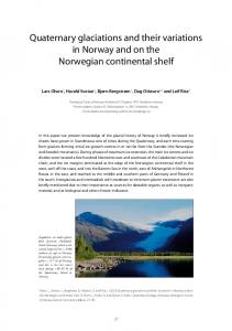 Quaternary glaciations and their variations in Norway and on the ...