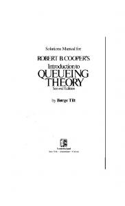 Queueing Theory