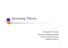 Queueing Theory