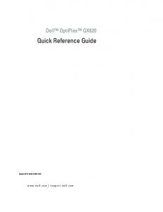 Quick Reference Guide