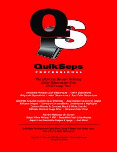 QuikSeps Pro Manual