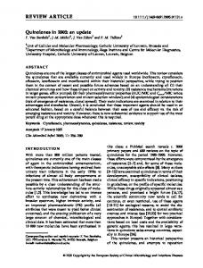 Quinolones in 2005: an update