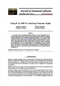 R-php - Journal of Statistical Software