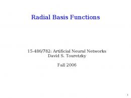 Radial Basis Functions