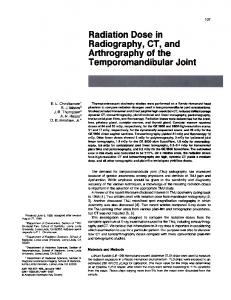 Radiation Dose in Radiography, CT, and ...