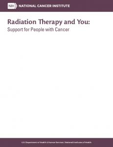 Radiation Therapy and You