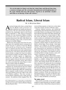 Radical Islam, Liberal Islam