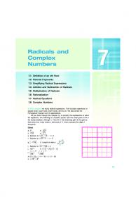 Radicals and Complex Numbers