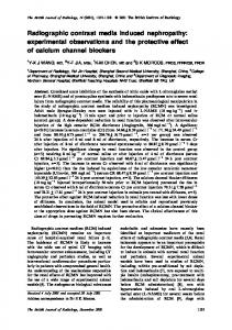 Radiographic contrast media induced nephropathy - BIR Publications