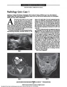 Radiology Quiz Case 1