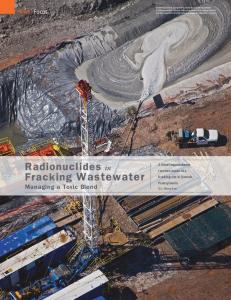 Radionuclides in Fracking Wastewater