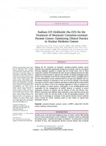 Radium-223 Dichloride (Ra-223)