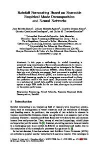 Rainfall Forecasting Based on Ensemble Empirical Mode ...