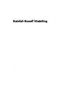 Rainfall-Runoff Modelling