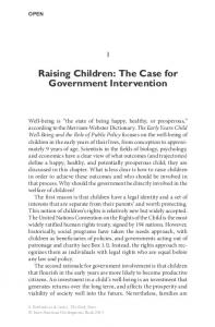 Raising Children: The Case for Government Intervention - Springer Link