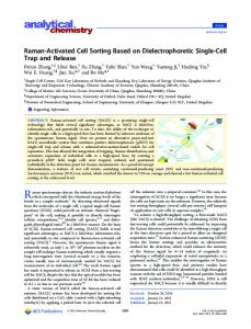 Raman-Activated Cell Sorting Based on Dielectrophoretic Single-Cell ...