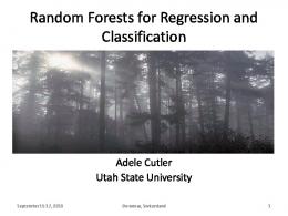 Random Forests for Classification and Regression