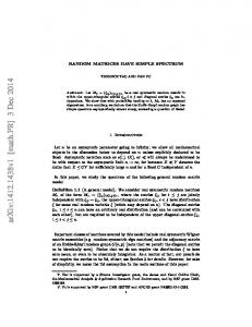 Random matrices have simple spectrum