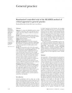 Randomised comparison of cost effectiveness of guided self ...