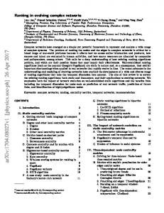 Ranking in evolving complex networks