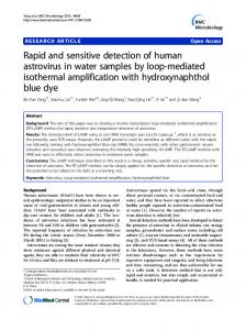 Rapid and sensitive detection of human astrovirus in ... - BioMedSearch