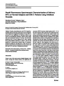 Rapid Fluorescence Spectroscopic Characterization of ... - Springer Link