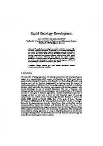 Rapid Ontology Development - Laboratory for Data Technologies