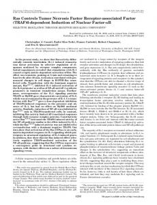 Ras Controls Tumor Necrosis Factor Receptor-associated Factor ...