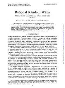 Rational Random Walks