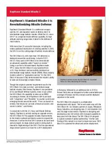 Raytheon's Standard Missile-3 Is Revolutionizing Missile Defense