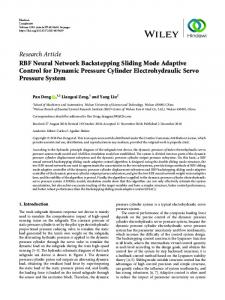 RBF Neural Network Backstepping Sliding Mode Adaptive Control for