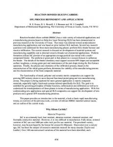 Reaction Bonded Silicon Carbide - EDGE