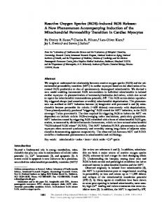 Reactive Oxygen Species (ROS)-induced ROS Release - BioMedSearch