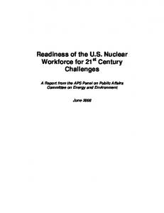 readiness of the US nuclear workforce