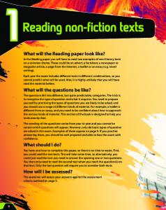 Reading non-fiction texts