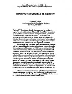 Reading the Gospels As History - Gordon