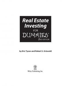 Real Estate Investing For Dummies, 2nd Edition