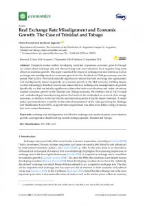 Real Exchange Rate Misalignment and Economic Growth: The ... - MDPI