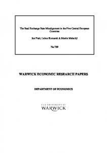 Real Exchange Rate Misalignment - Core