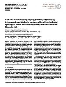 Real-time flood forecasting coupling different postprocessing ...