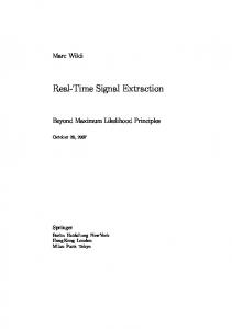 Real-Time Signal Extraction - Core