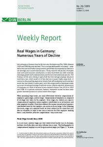 Real Wages in Germany - DIW Berlin