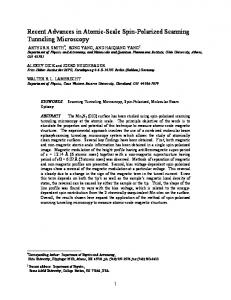 Recent Advances in Atomic-Scale Spin-Polarized Scanning ...