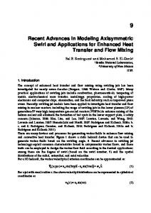 Recent Advances in Modeling Axisymmetric Swirl and