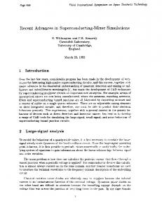 Recent Advances in Superconducting-Mixer Simulations - NRAO