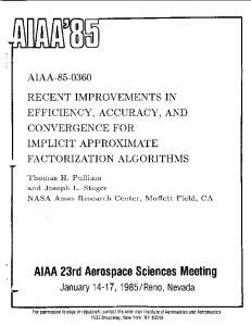 Recent improvements in efficiency, accuracy, and convergence for ...