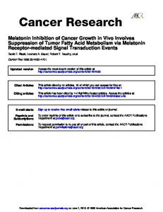 Receptor-mediated Signal Transduction Events ...