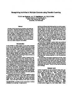 Recognizing Activities in Multiple Contexts using Transfer Learning